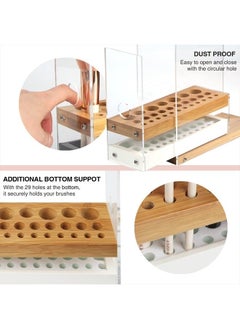 JACKCUBE DESIGN Transparent 29 Holes Acrylic Bamboo Makeup Brush Holder Organizer Beauty Cosmetic Display Stand with Transparent Acrylic Drawer (Transparent, 8.77 x 3.38 x 8.46inches) – :MK228C - pzsku/Z89F54D02D71229207DFDZ/45/_/1683829180/09ca8d67-4f12-4294-9607-b652537533aa