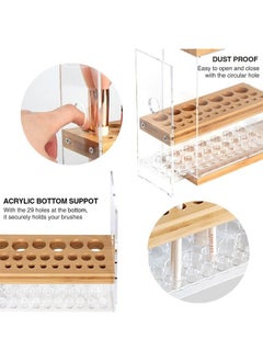 JACKCUBE DESIGN Transparent 29 Holes Acrylic Bamboo Makeup Brush Holder Organizer Beauty Cosmetic Display Stand with Transparent Acrylic Drawer (Transparent, 8.77 x 3.38 x 8.46inches) – :MK228C - pzsku/Z89F54D02D71229207DFDZ/45/_/1686664764/4b49e4e4-53d8-442c-bafe-8d0b380b1e6e