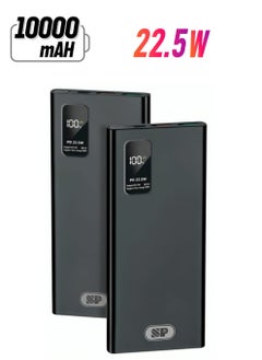 Powerful Wireless Portable Power Bank 10000 mAh with 1 USB C Port and 2 USB A Ports Lightweight Portable Charger 22.5W Quick Charging Compatible with all Devices