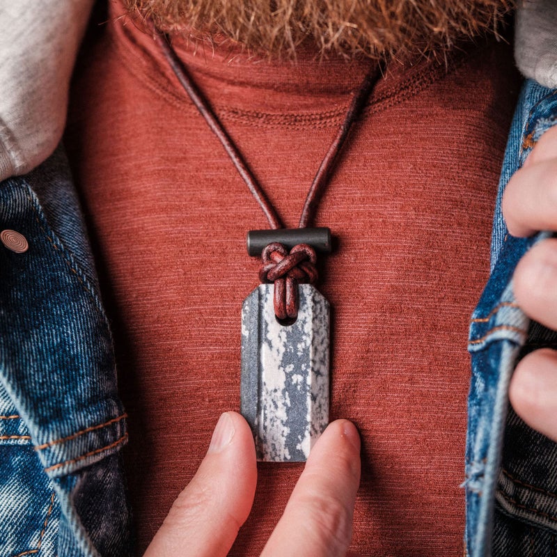 Wazoo Viking Sparkâ„¢ | Whetstone Sharpener & Fire Starter Necklace | MADE IN USA! - Image 3