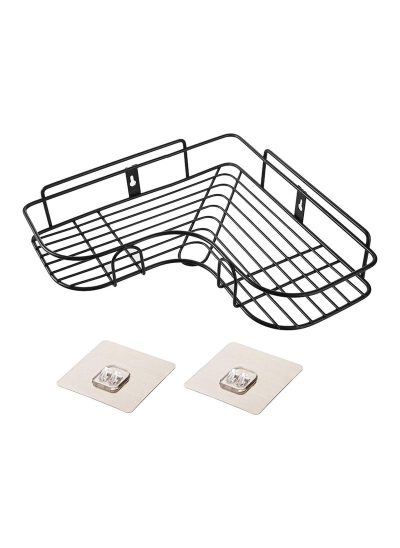 sulfar Metal Bathroom Organiser Without Drill Bathroom Corner Shelf Adhesive Stand for Corner Rack for Bathroom, Shampoo Holder Multipurpose Bathroom Shelf (Pack of 1)  - Image 1