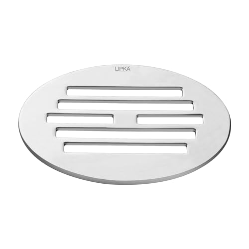 LIPKA Pack of 2 Golden Classic Jali Round Floor Drain|Premium Stainless Steel|5 Inches| - Image 4