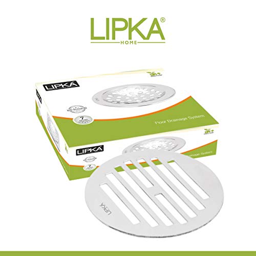 LIPKA Pack of 2 Golden Classic Jali Round Floor Drain|Premium Stainless Steel|5 Inches| - Image 3