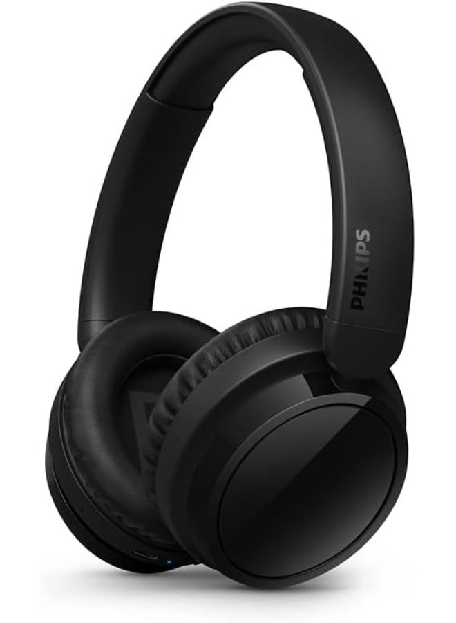 Philips 5000 series Over-ear wireless headphones Natural sound. Dynamic Bass Up to 65 hours play time Clear calls,Color:Black black - Image 4