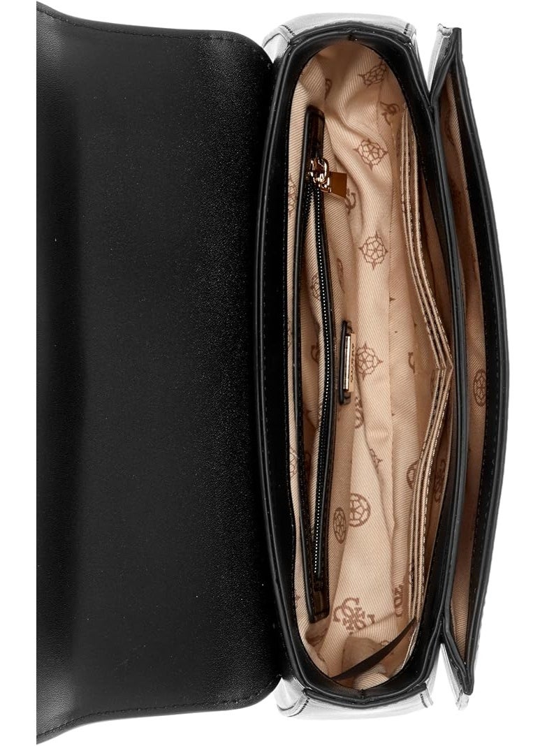 GUESS حقيبة كروس بودي القابلة للتحويل من غس أبى للنساء HWBB9348050 باللون الأسود أليكسى - Image 5