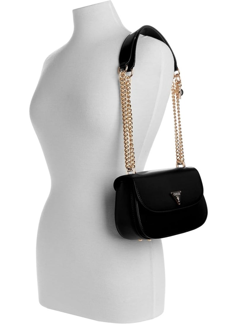 GUESS حقيبة كروس بودي القابلة للتحويل من غس أبى للنساء HWBB9348050 باللون الأسود أليكسى - Image 4