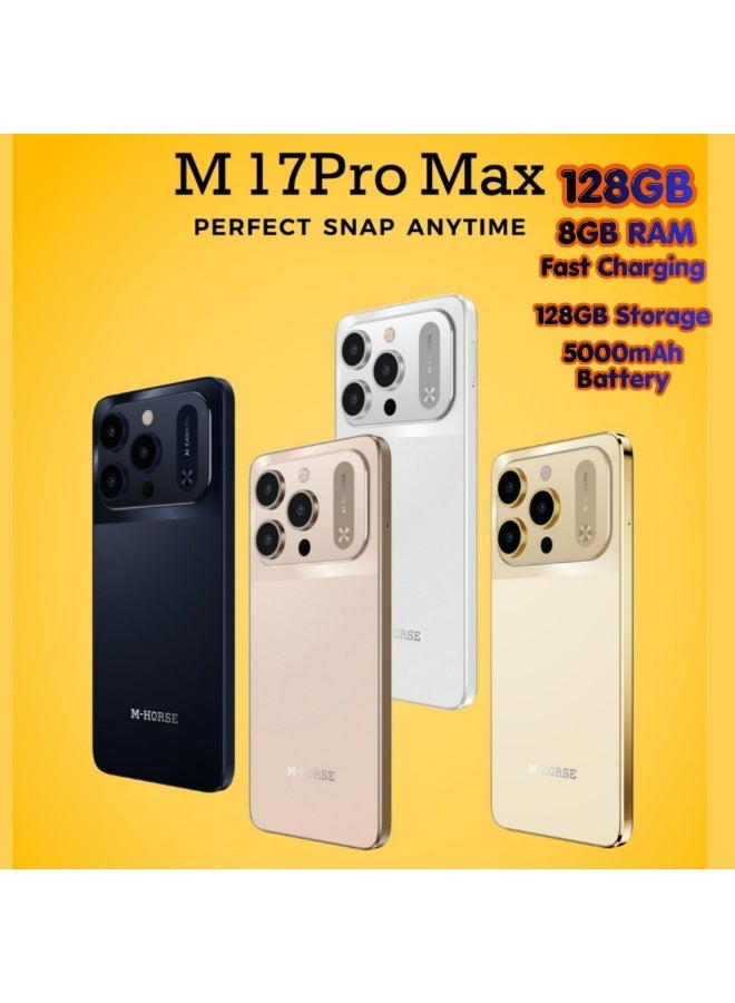 M-Horse 17 Pro Max Smartphone 128GB – Dark Blue - Image 3
