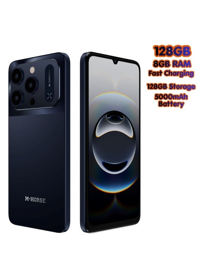 M-Horse 17 Pro Max Smartphone 128GB – Dark Blue