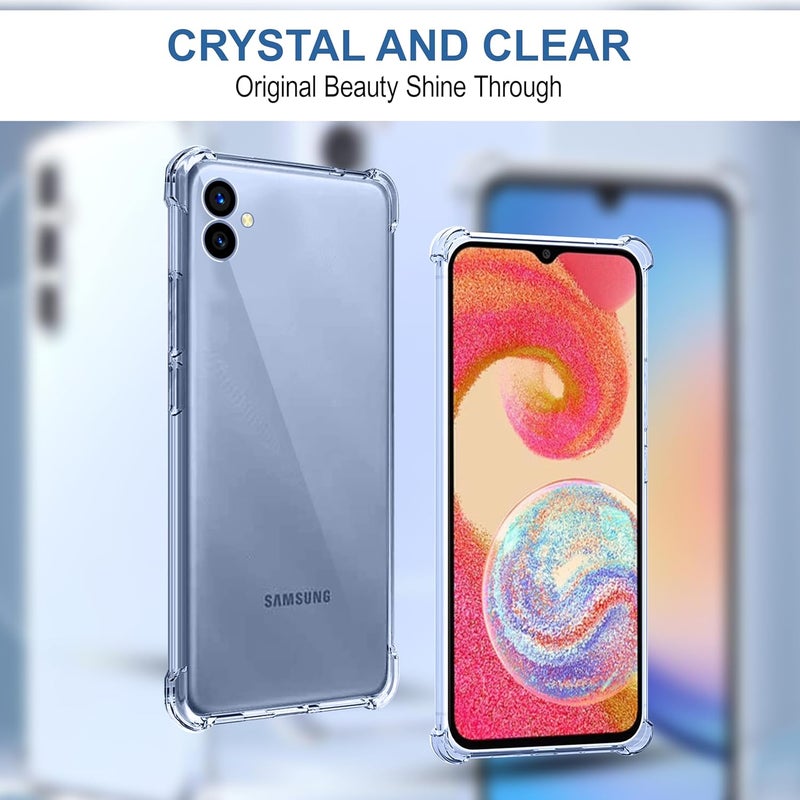 Cedo Samsung Galaxy M04 / F04 / A04E (4G) Bumper Case | Soft Jel Flexible Thin Full Protection Shock Proof Clear TPU Back Case Cover for Samsung Galaxy M04 / F04 / A04E (4G) (Transparent) - Image 5