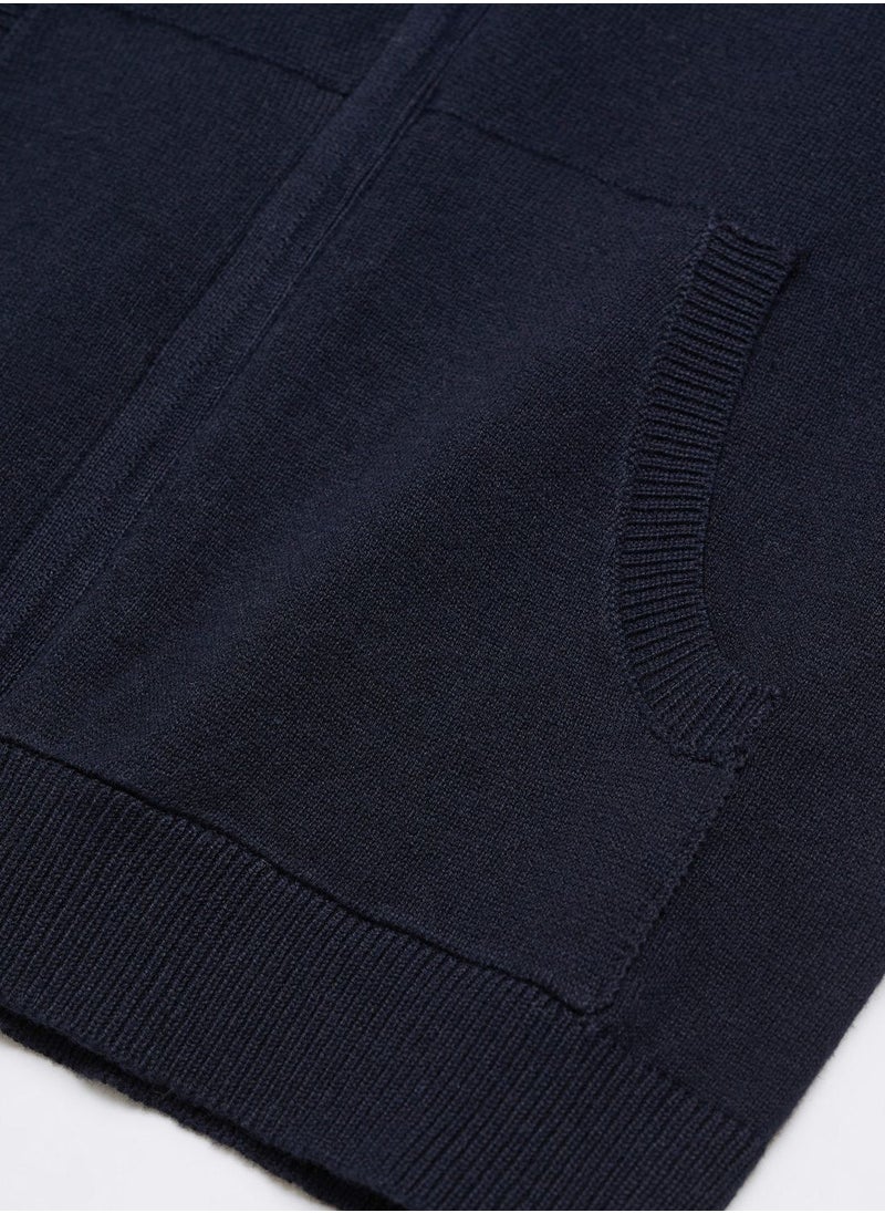 MANGO - Kids Essential Zipped Cardigan - Image 1