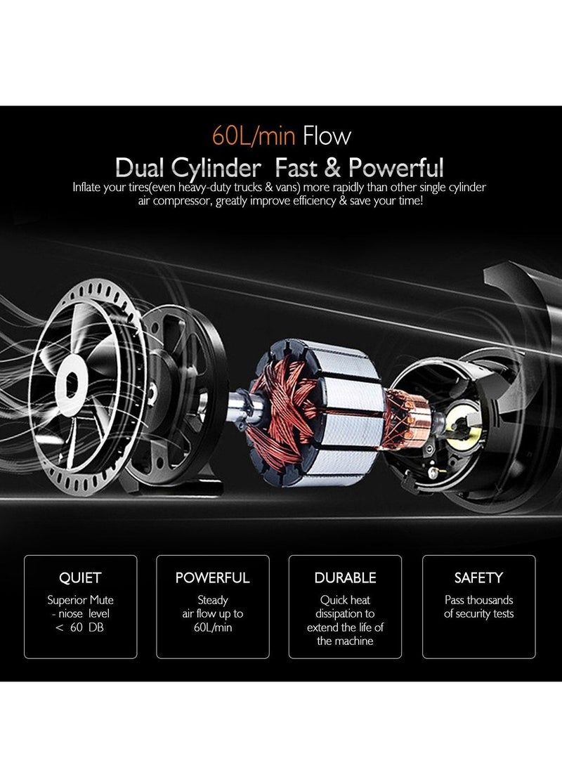 California formula-T California Car Air compressor with Emergency Warning Triangle kit  - Image 5