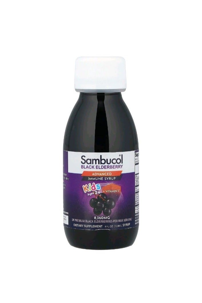Sambucol Black Elderberry Syrup For Kids Ages 2+ Berry Flavor 4 Fl Oz 120 Ml - Image 3