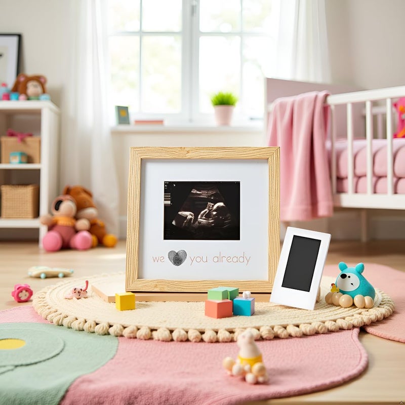 Reece Studio Thumbprint Sonogram Picture Frame, Gender Neutral Baby Keepsake Frame, Family Keepsake, With Included Ink Pad For Mom And Dad's Thumbprints - Image 5