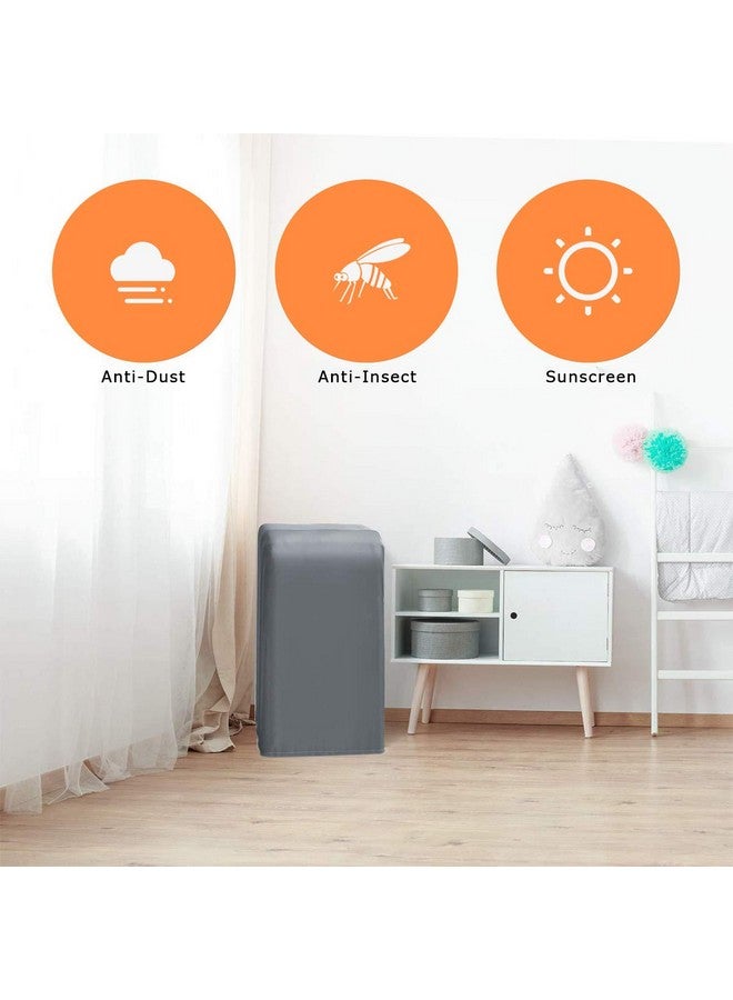 Luxiv Luxiv Portable Air Conditioner Cover, Gray Portable AC Unit Cover 15 x 18 x 30" Anti-Dust Compact Air Conditioner Storage Bags Protection for Mobile AC (gray) - Image 2