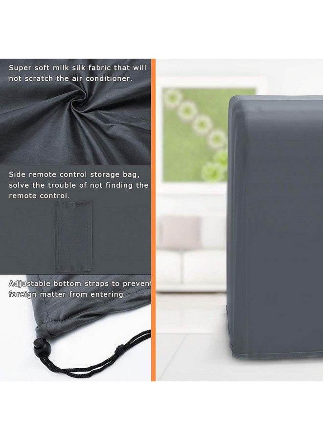 Luxiv Luxiv Portable Air Conditioner Cover, Gray Portable AC Unit Cover 15 x 18 x 30" Anti-Dust Compact Air Conditioner Storage Bags Protection for Mobile AC (gray) - Image 4