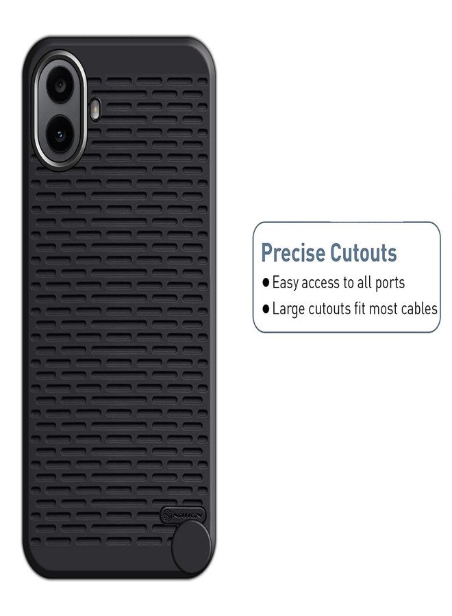 hello zone غطاء خلفي فاخر بتصميم أنيق من HELLO ZONE CMF by Nothing لهاتف Phone 1 مع حماية للكاميرا - أسود - Image 3