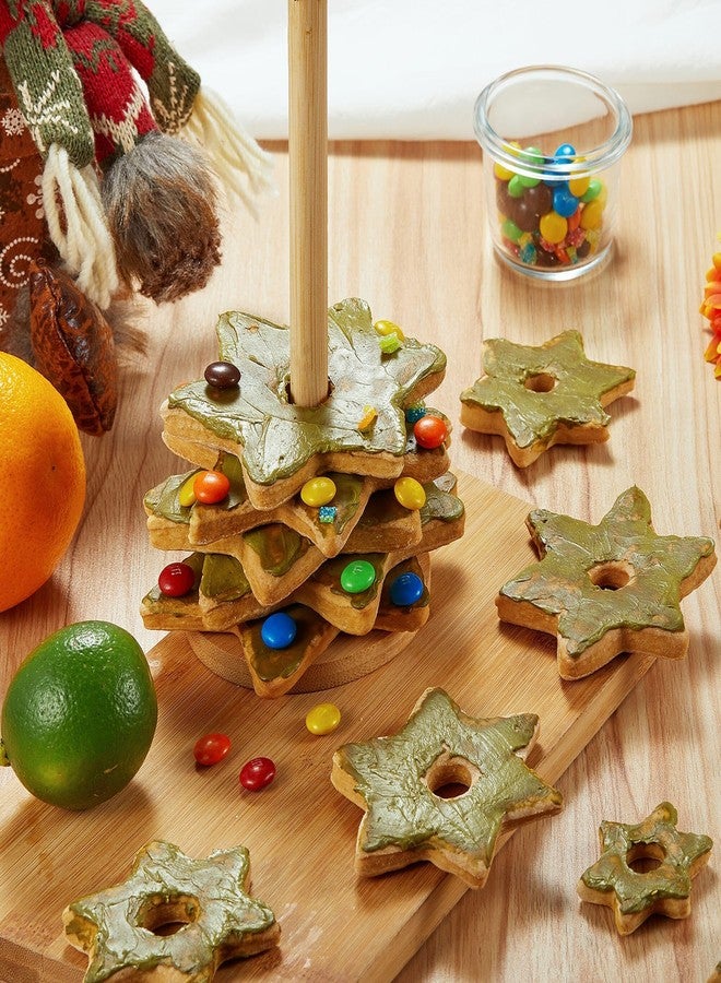 MUMSUNG Star Cookie Cutter Set, 10 PCS Star Shaped Biscuit Molds, 3D Christmas Tree Cookies with Like Cookie Display, 5.5in~1.2in Cutter for Holiday Winter Christmas, Come with Storage Box - Image 3