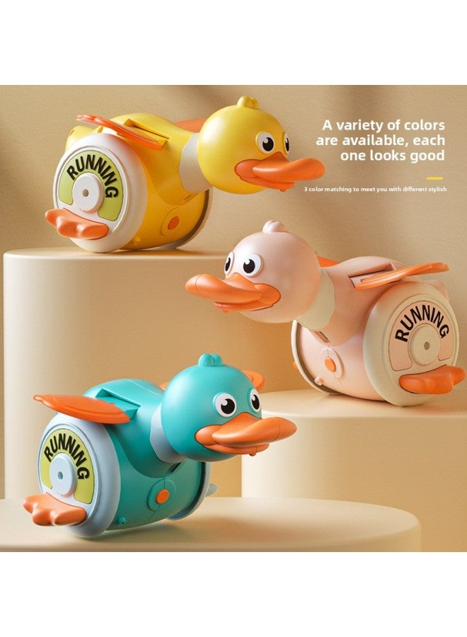 Electric Rotary Foraging Duck Light Music Universal Rotary Duck Baby Guide Head Up-Color:360°Rotating Foraging Duck [bella Powder]-Specifications:Complete Export Certificates, Welcome To Consult  - Image 3