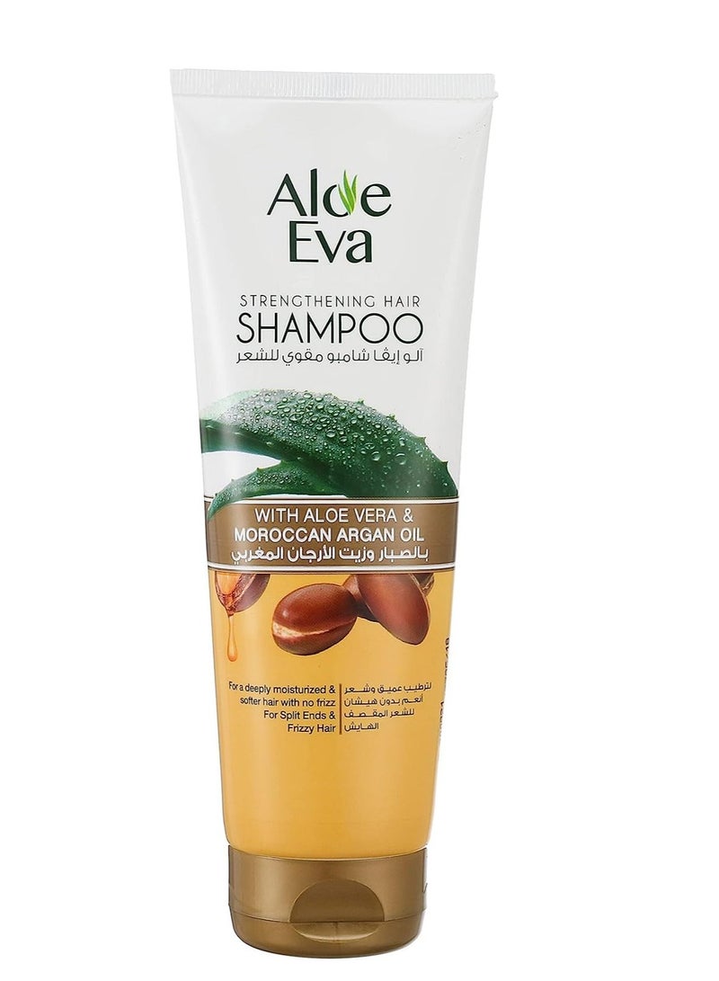 Aloe Eva 2-Piece set Strengthening Hair Shampoo with Aloe Vera and Moroccan Argan Oil 2 X 230ml  - Image 4