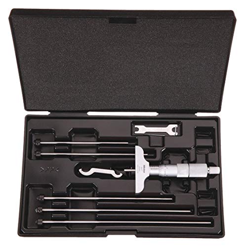 Mitutoyo 129-128, 0 - 6" X .001" Depth Micrometer, 2.5" Base - Image 2