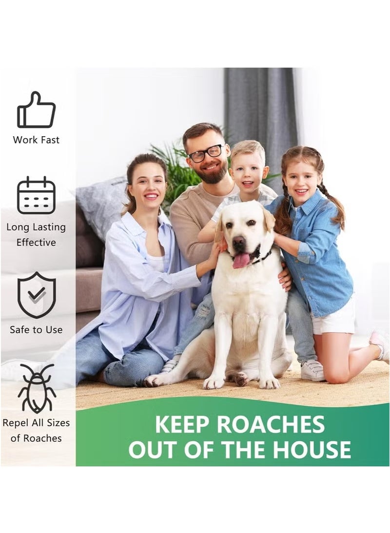 Generic NALACAL Roach Bait Stations, Natural Cockroach Repellent, Roach Traps Indoor/Outdoor Use, Roach Killer Indoor Infestation for Small & Large Roaches, Non-Toxic, Long Lasting Protection (12 PCS)  - Image 3