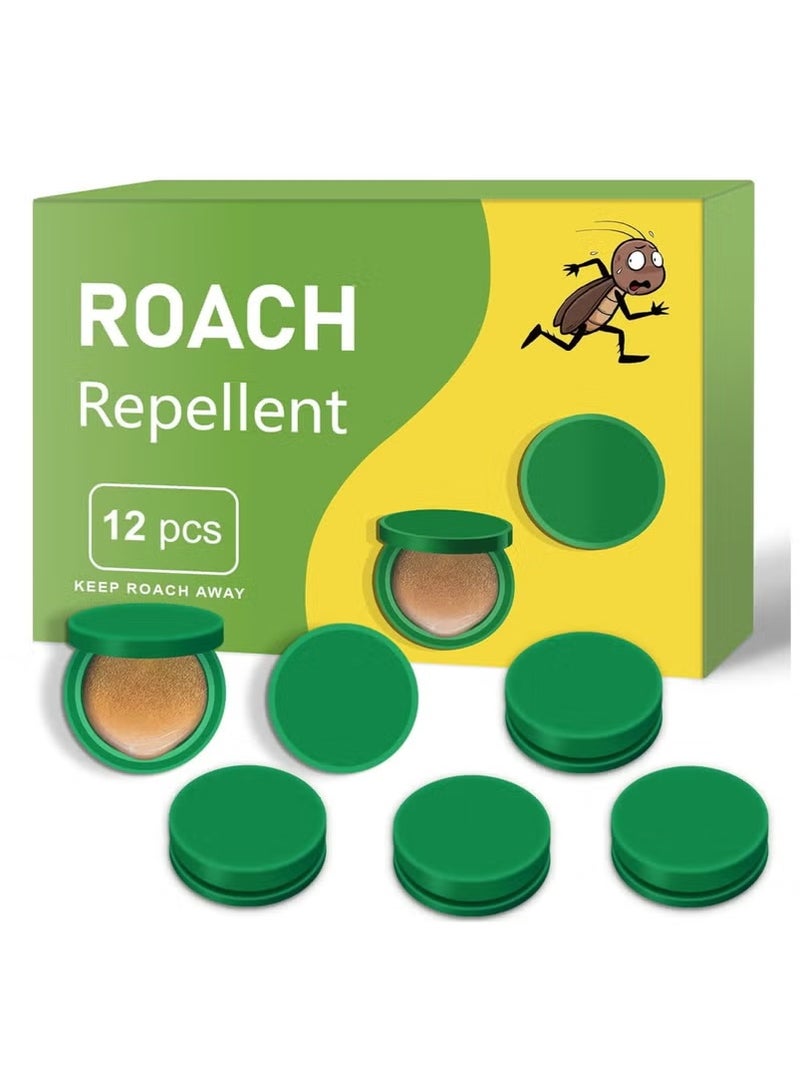 Generic NALACAL Roach Bait Stations, Natural Cockroach Repellent, Roach Traps Indoor/Outdoor Use, Roach Killer Indoor Infestation for Small & Large Roaches, Non-Toxic, Long Lasting Protection (12 PCS)  - Image 1