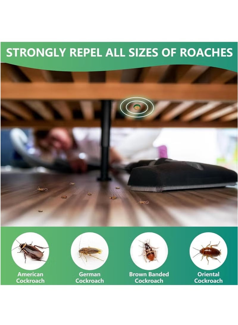 Generic NALACAL Roach Bait Stations, Natural Cockroach Repellent, Roach Traps Indoor/Outdoor Use, Roach Killer Indoor Infestation for Small & Large Roaches, Non-Toxic, Long Lasting Protection (12 PCS)  - Image 2