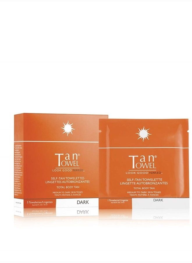 tan towel - Total Body Tan Dark, 0.25 fl. oz. - Image 1