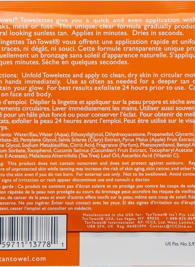 tan towel - Total Body Tan Dark, 0.25 fl. oz. - Image 1