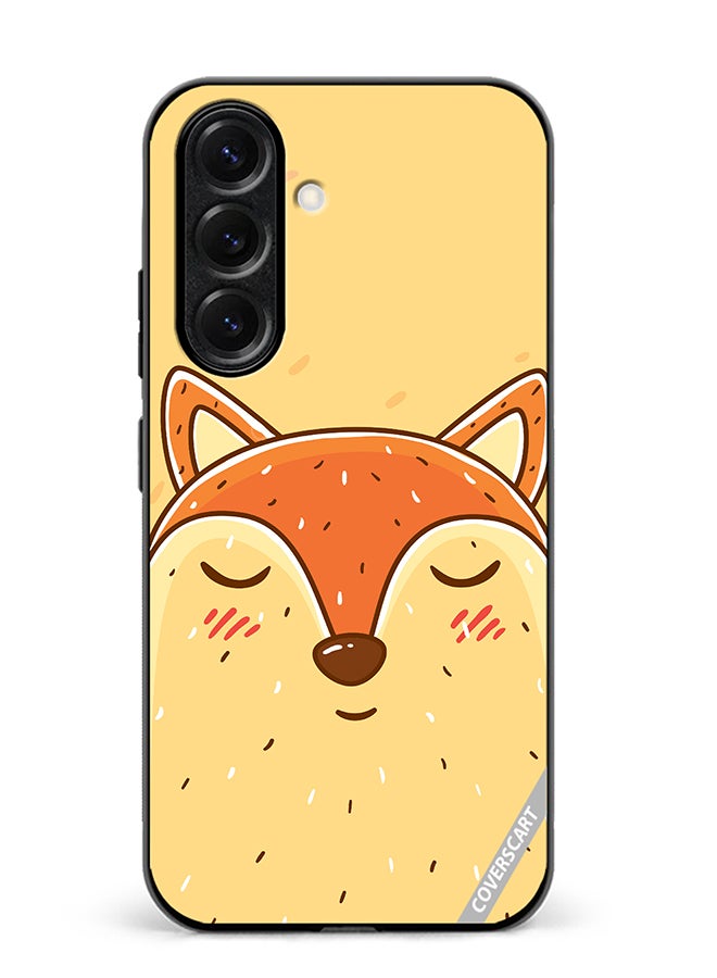 VR CREATIVE Protective Case Cover For Samsung Galaxy S25 Sleeping Fox Design Multicolour