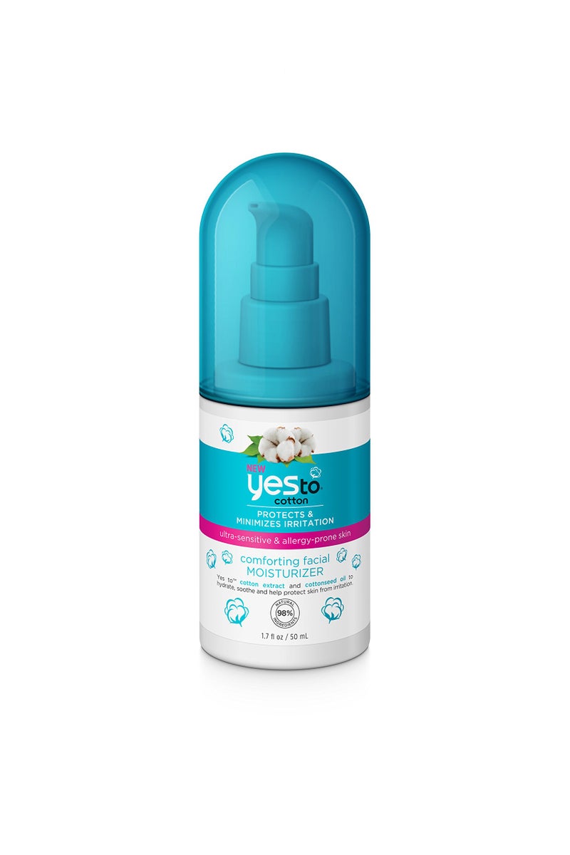 Yes To نعم لمرطب الوجه القطني المريح، 1.7 أونصة سائلة - Image 1