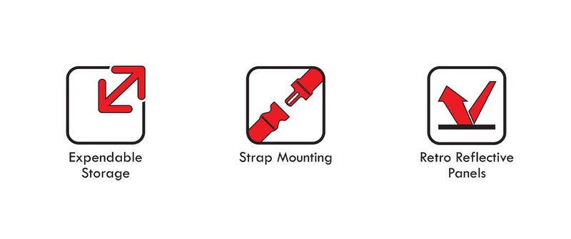 RYNOX Gripper Reflective Motorcycle Luggage Bungee Strap/Cord (Red) - Image 5