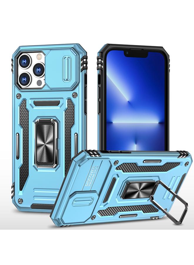 زبون جراب لهاتف iPhone 12 Pro Max Armor PC + TPU Camera Shield جراب هاتف - Image 1