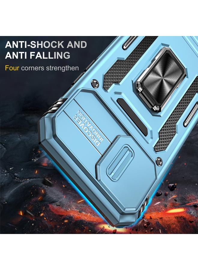 زبون جراب لهاتف iPhone 12 Pro Max Armor PC + TPU Camera Shield جراب هاتف - Image 2