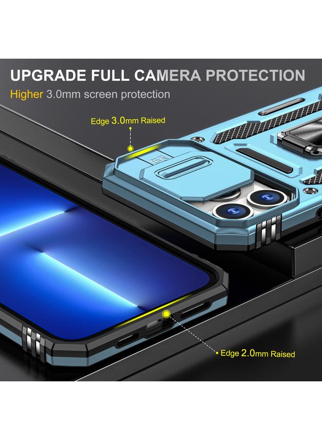 زبون جراب لهاتف iPhone 12 Pro Max Armor PC + TPU Camera Shield جراب هاتف - Image 3