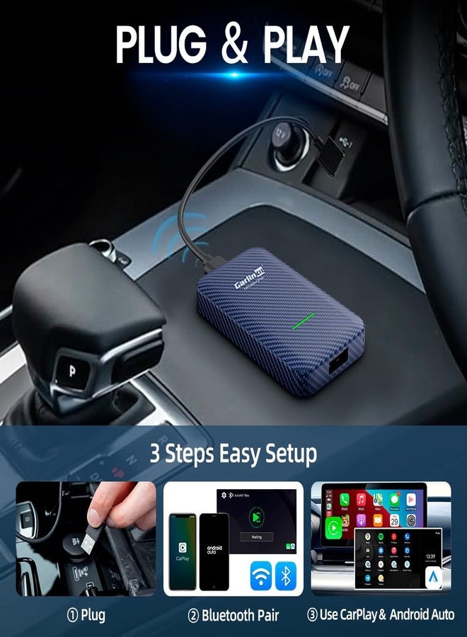 Carlinkit 4.0 Wireless Android Auto & CarPlay Adapter, 2-in-1 Plug & Play for Factory Wired Cars, Fast Connection - Image 5