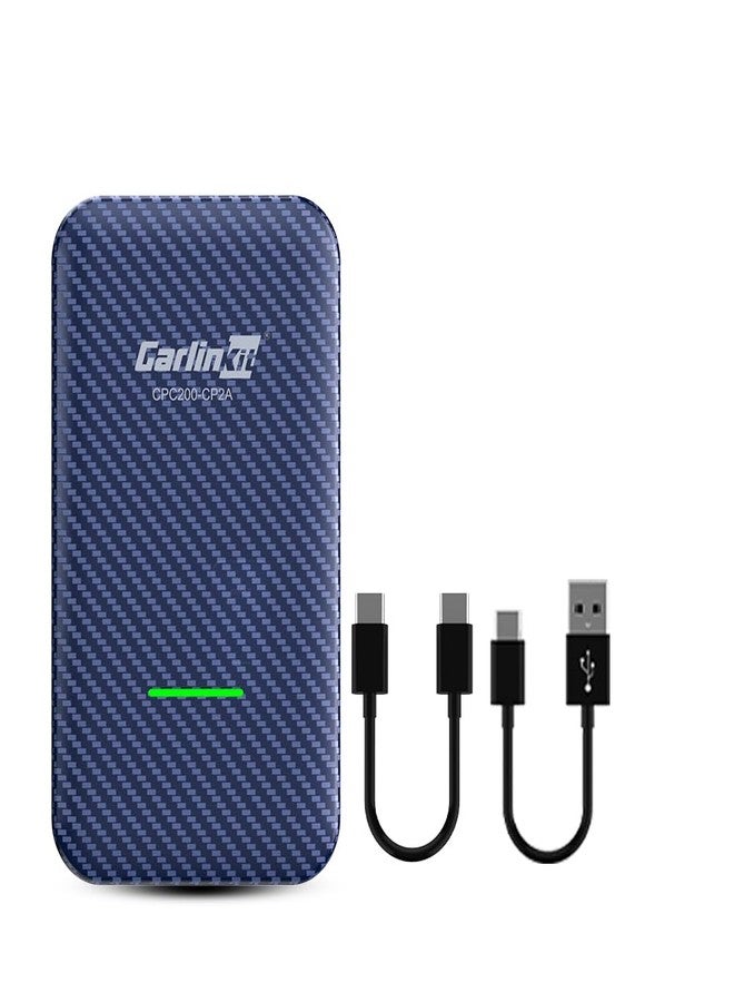 Carlinkit 4.0 Wireless Android Auto & CarPlay Adapter, 2-in-1 Plug & Play for Factory Wired Cars, Fast Connection - Image 1