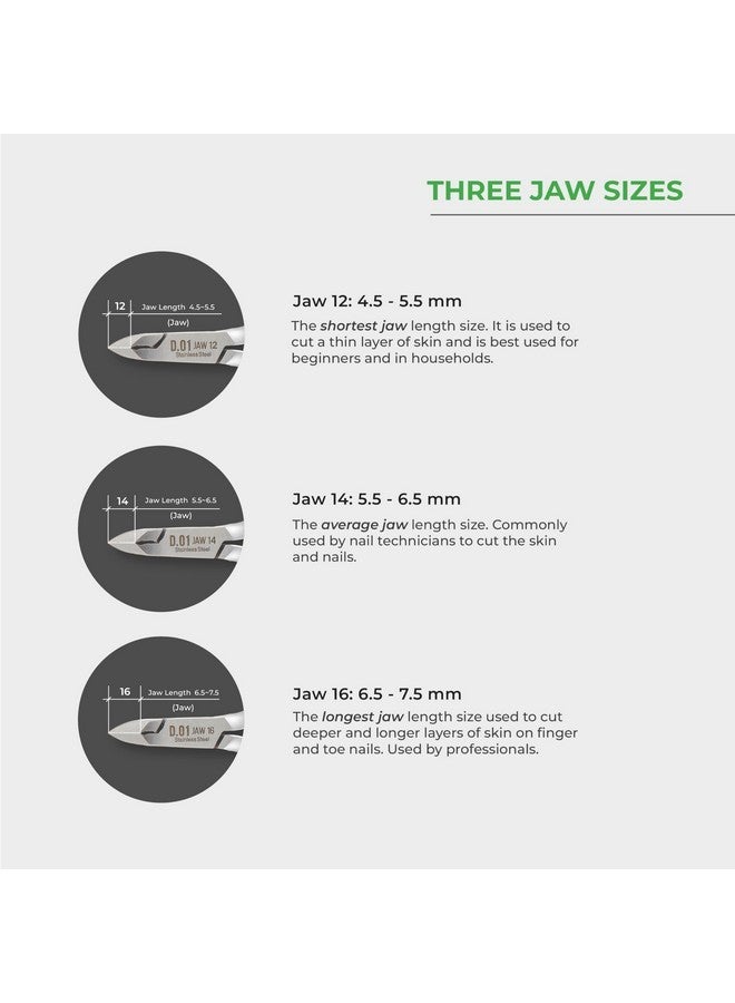 NGHIA Cuticle Nipper - D-06 Jaw 12 | Stainless Steel | Durable And Sharp | Ergonomic Design | Grey Plated | Ideal For Salons And Home Use - Image 5