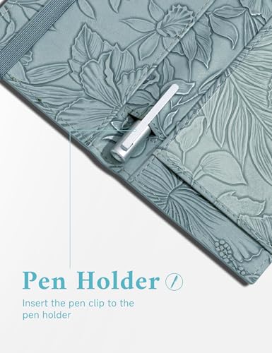 Zreal Checkbook Cover for Women & Men, Premium PU Leather Check Book Cover for Personal Checkbook, Top & Side Tear Duplicate Checks with RFID Blocking (Light Blue) - Image 5