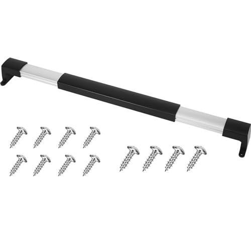 SVNR RV Screen Door Handle Grab Bar Adjustable from 21 58 to 28 58 with NonSlip Grip for RV Motorhome Camper Travel Trailer Black - Image 1