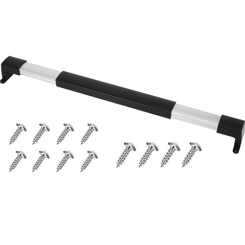 SVNR RV Screen Door Handle Grab Bar Adjustable from 21 58 to 28 58 with NonSlip Grip for RV Motorhome Camper Travel Trailer Black - Image 2