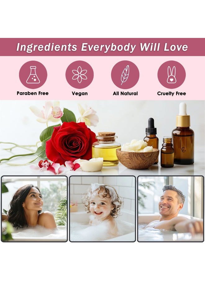 Aqua Elegante - Spa Baskets For Women - Luxury Bath Set With Rose Oil & Orchid - Spa Kit Includes Wash, Bubble Bath, Lotion, Bath Salts, Body Scrub, Body Spray, Shower Puff, Bathbombs, Soap and Towel - Image 1