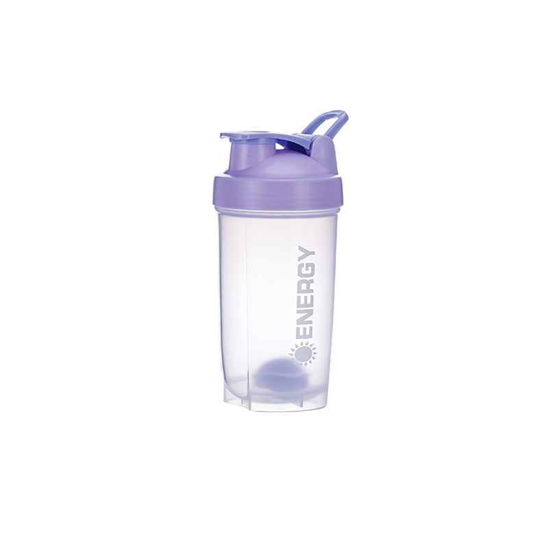Cute Internet Celebrous Sports Fitness Water Cup Large Capacity Portable Protein Powder Shake Cup Anti-fall Student Space Cup lavender 