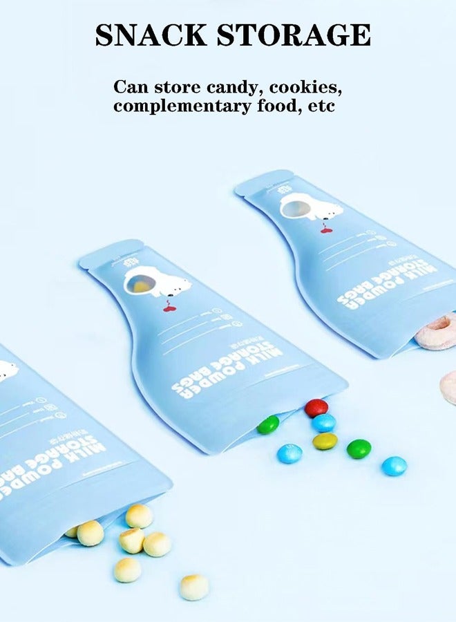30 Count Milk Powder Storage Bags,Baby Disposable Milk Powder Pouches,BPA Free Portable Baby Formula Storage Bag, Baby Formula Dispenser,Kids Food Storage Containers,Snack Storage Case for Travel an - Image 4