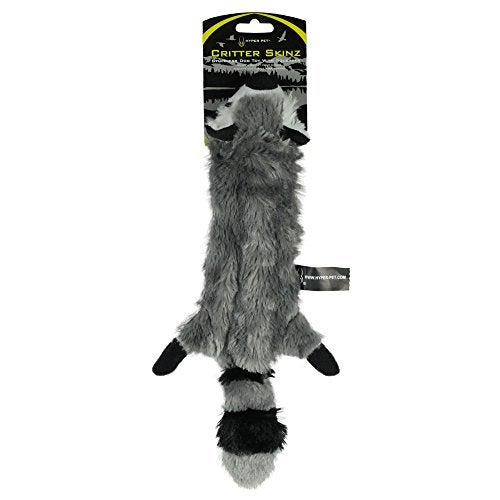Hyper Pet Critter Skinz Raccoon Stuffless Dog Toy Medium - Image 1