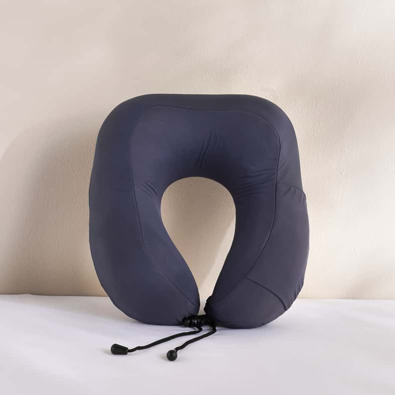 Pan Home Roam Memory Foam Travel Pillow 25x27x12cm - Grey - Image 3