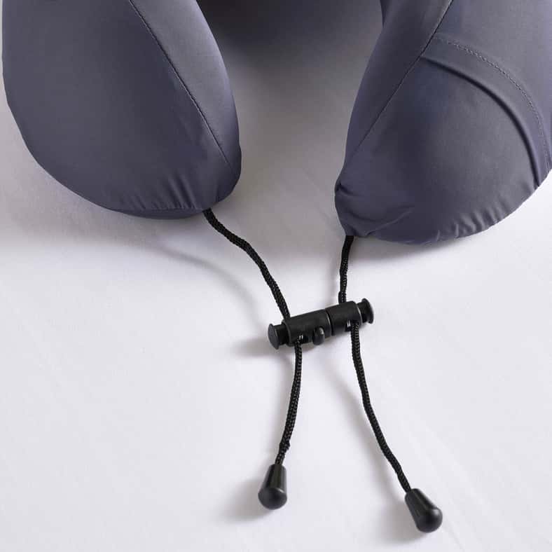 Pan Home Roam Memory Foam Travel Pillow 25x27x12cm - Grey - Image 4