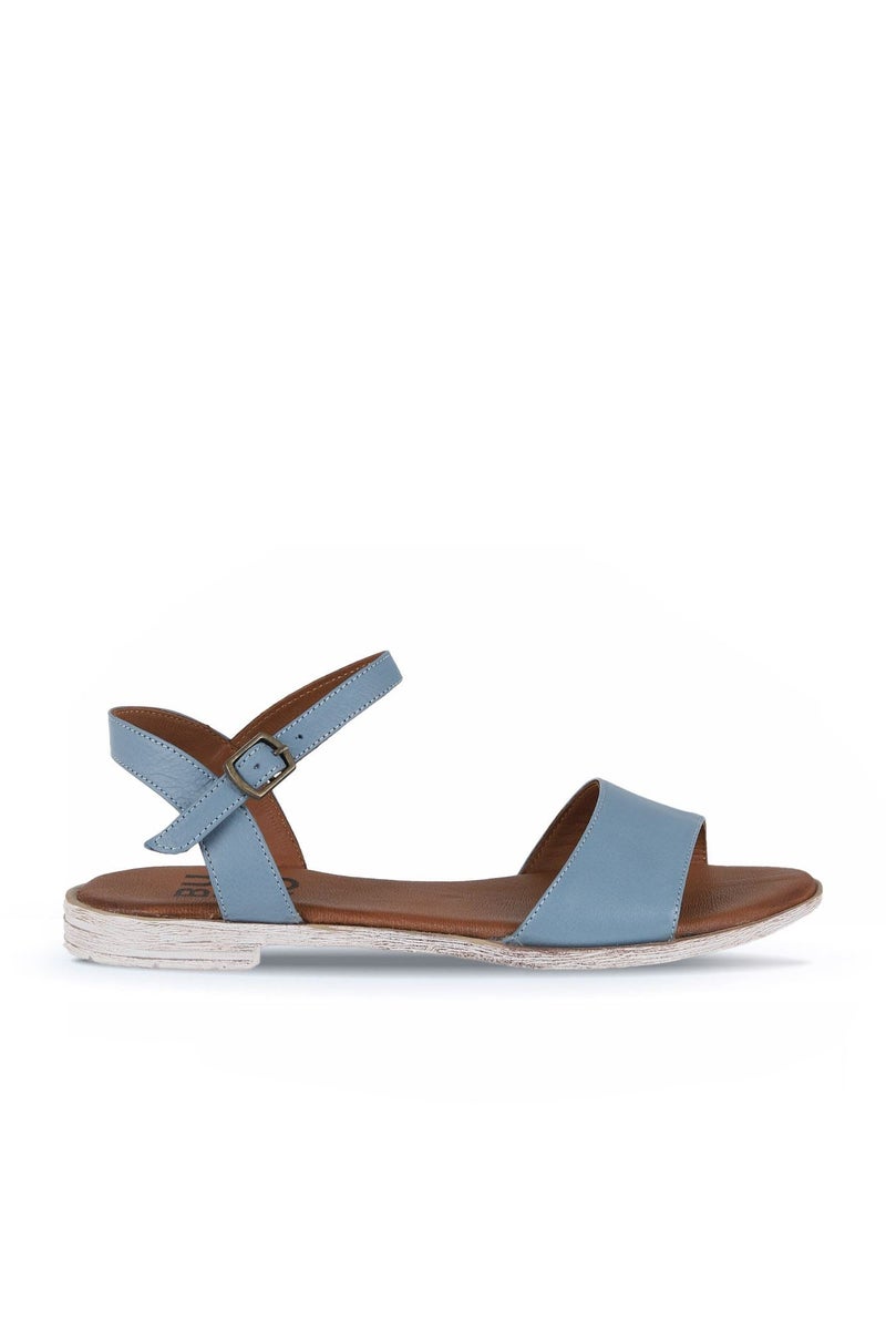 Bueno Contrast Strap Flat Sandals - Image 1