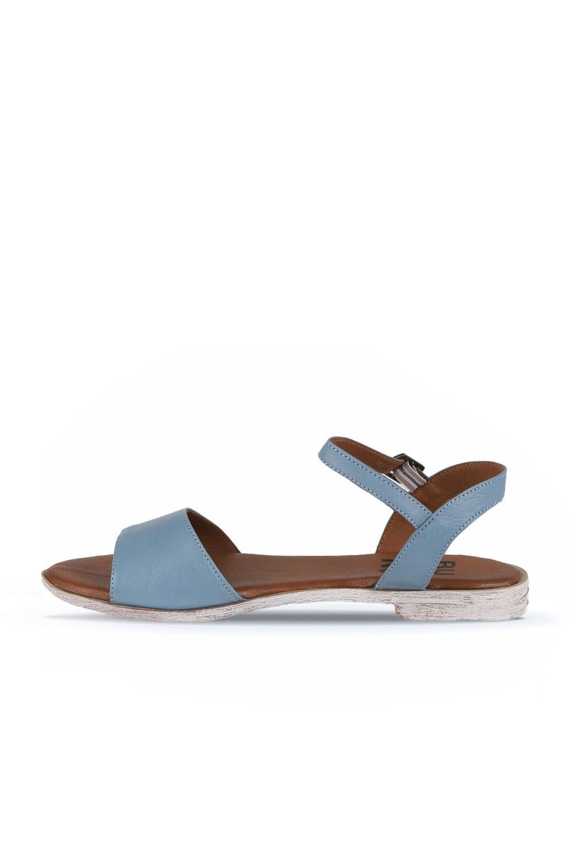 Bueno Contrast Strap Flat Sandals - Image 3