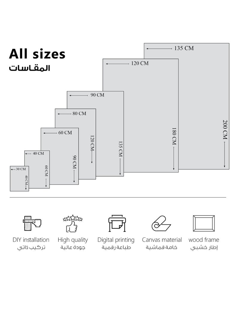 مودكلاس لوحة جدارية كانفس بتصميم تجريدي - Image 3